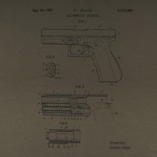 Military style T-shirt "GLOCK Pistol Legend"