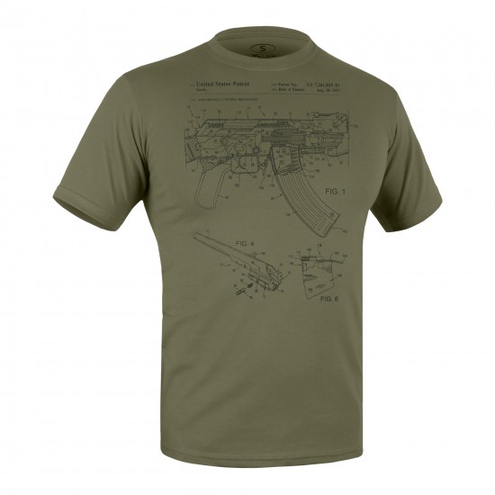 Military style T-shirt "AK-47 Rifle Legend"