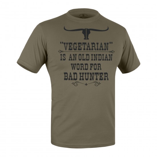 Military style T-shirt "Vegetarian" (VINTAGE)