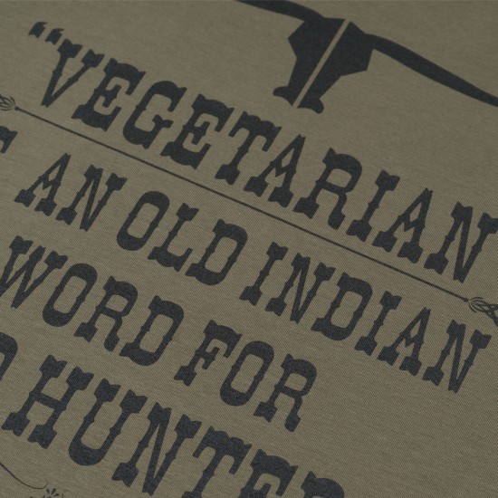 Military style T-shirt "Vegetarian" (VINTAGE) Military style T-shirt "Vegetarian" (VINTAGE)