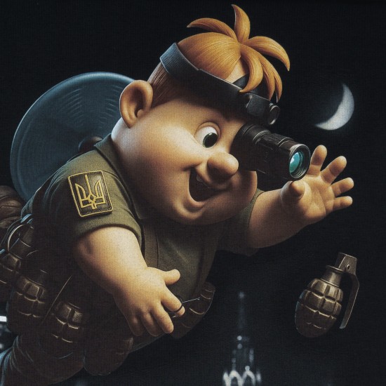 Military style T-shirt "Cyberdron"