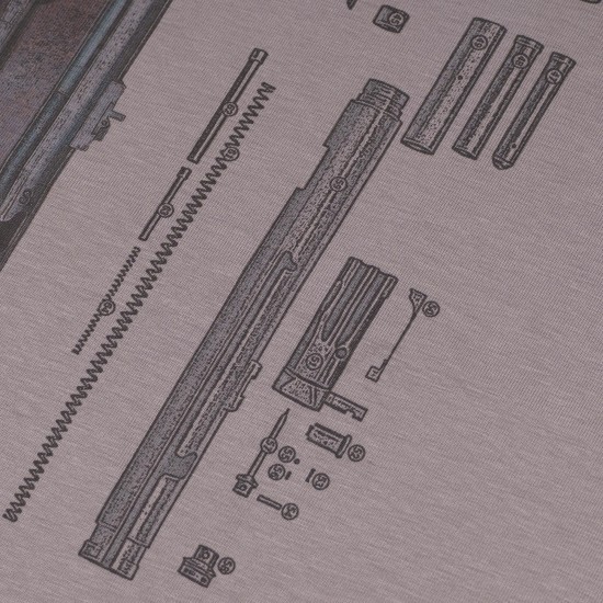 Military style T-shirt "MP-40 SUBMACHINE GUN LEGEND"