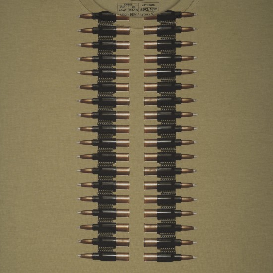 Military style T-shirt "SAW gunner's vishivanka"