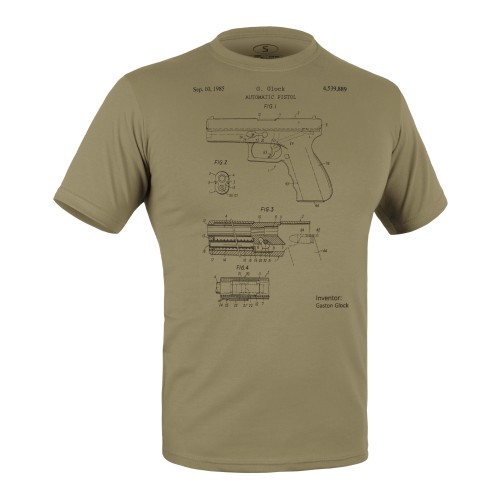 Military style T-shirt "Glock Pistol Legend"