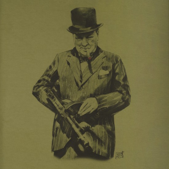 Military style T-shirt "Winston Churchill"