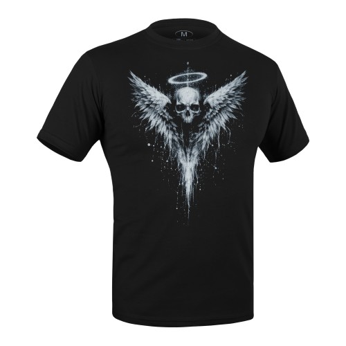 Military style T-shirt "Angel Skull"