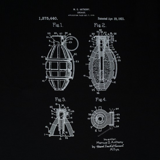 Military style T-shirt "Grenade"