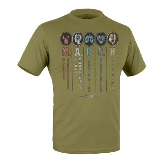 Military style T-shirt "MARCH"