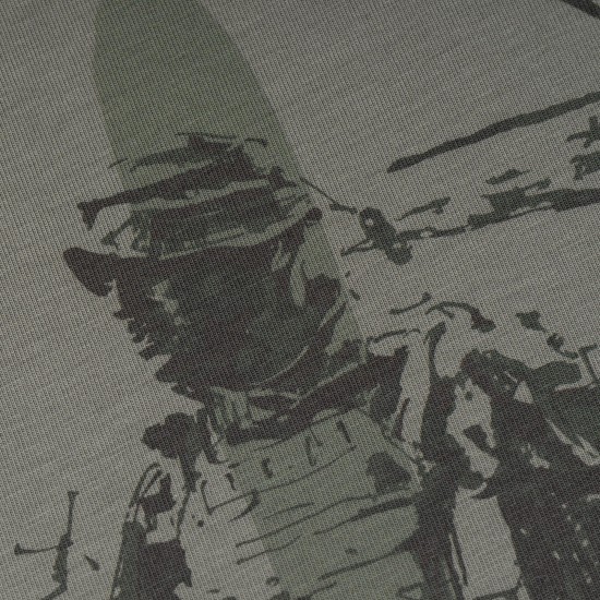 Military style T-shirt "Heroes don't die"