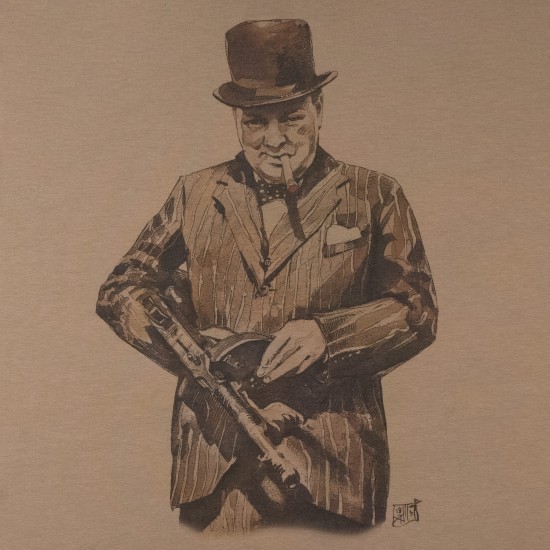 Military style T-shirt "Winston Churchill"