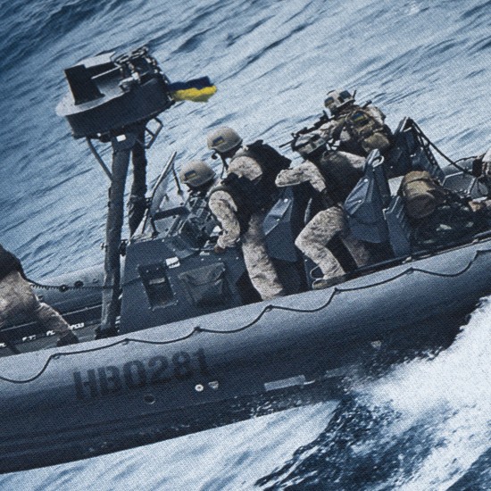 Military style T-shirt "Boat"