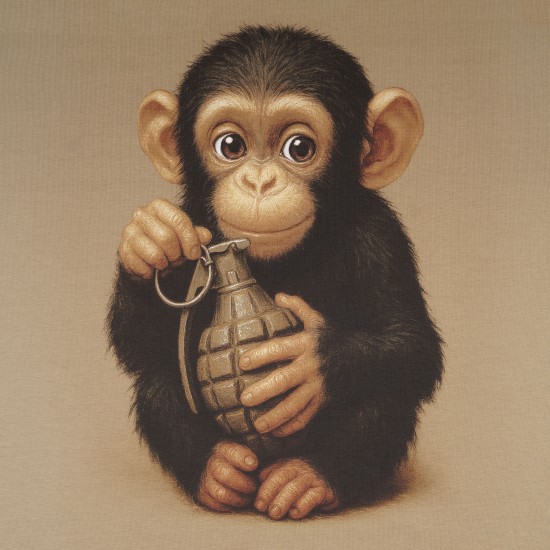 Military style T-shirt "Monkey"