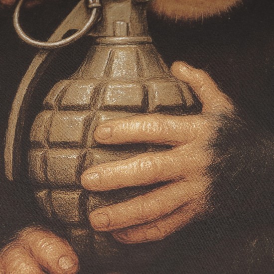 Military style T-shirt "Monkey"